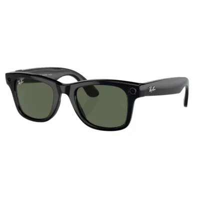 Умные очки Ray-Ban Meta Wayfarer RW4012 (Gen 2) Shiny Black с зелеными линзами