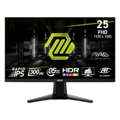 MSI MAG 255XF monitori / 25" / 300Hz / FULLHD / IPS / 0.5ms / HDR Ready , Black