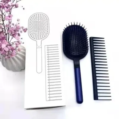 Dyson Paddle Brush & Wide-Tooth Comb Set soch uchun tarog'i, Blue
