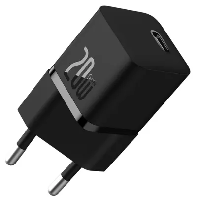 Baseus Gan5 20W qora zaryadlash qurilmasi