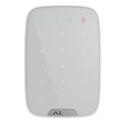 Ajax KeyPad White sensor tugmali simsiz klaviaturasi