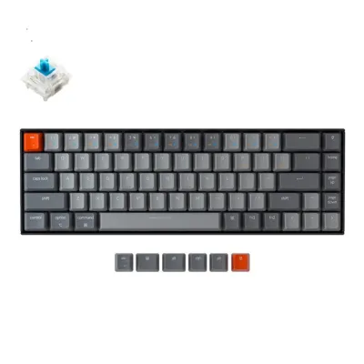 Keychron K6 68 Key Hot Swappable klaviaturasi, RGB Blue