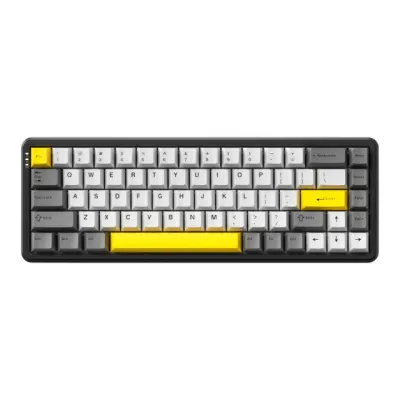 Simli mexanik klaviatura AJAZZ AK680 MAX HE, Black-gray-yellow