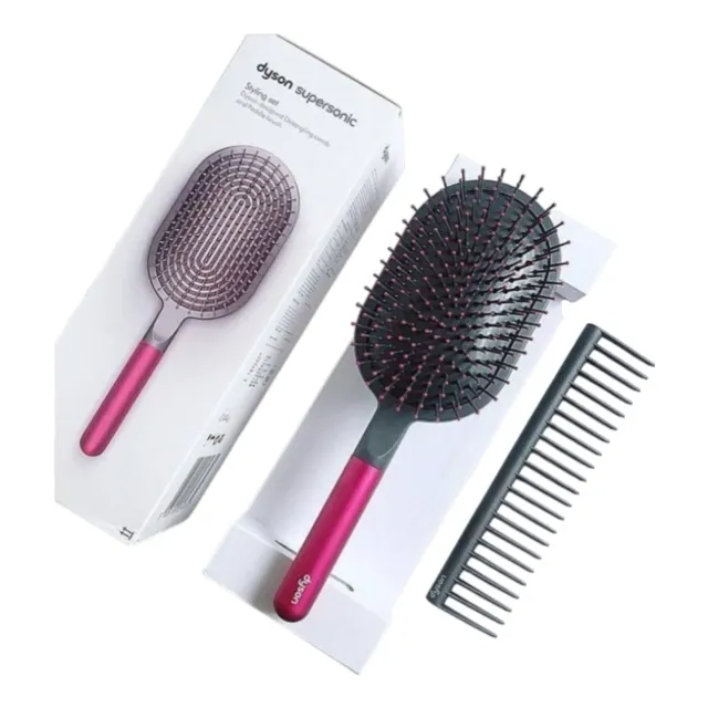 Расчёска для волос Dyson Paddle Brush & Wide-Tooth Comb Set, Violet